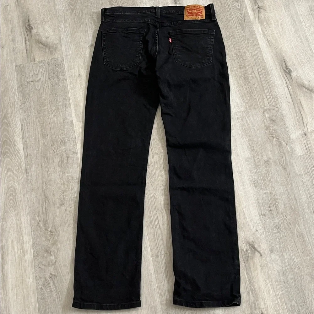 Levi’s‎ 514 Straight Fit Black Jeans Mens 32x34 Stretch Denim Classic 00514-0730